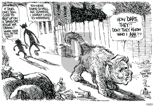 Pat Oliphant on Wednesday October 31, 2007 Comic Strip