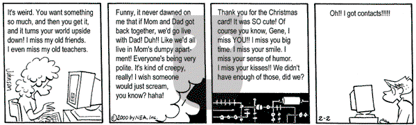 Arlo and Janis on Wednesday February 2, 2000 Comic Strip