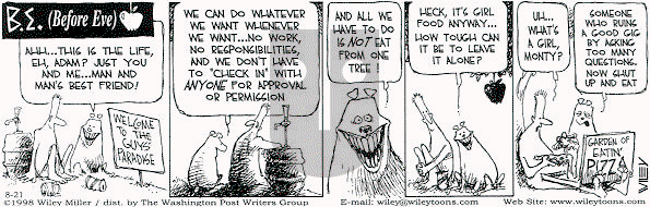 Non Sequitur on Friday August 21, 1998 Comic Strip
