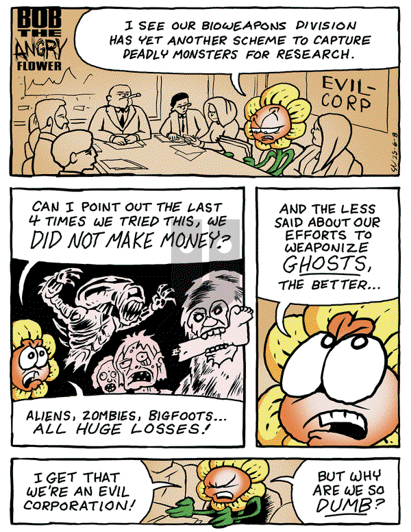 Bob the Angry Flower on Monday June 9, 2025 Comic Strip