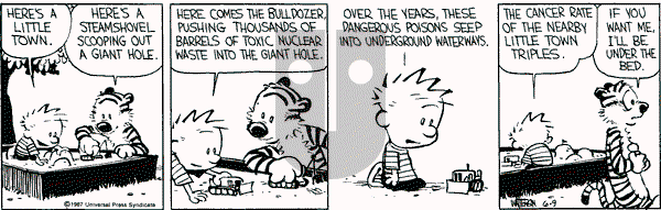 Calvin and Hobbes - Tuesday June 9, 1987 Comic Strip