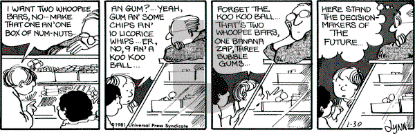 For Better or For Worse on Friday January 30, 1981 Comic Strip