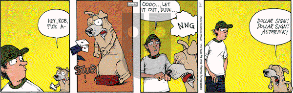 Get Fuzzy on Monday March 17, 2008 Comic Strip