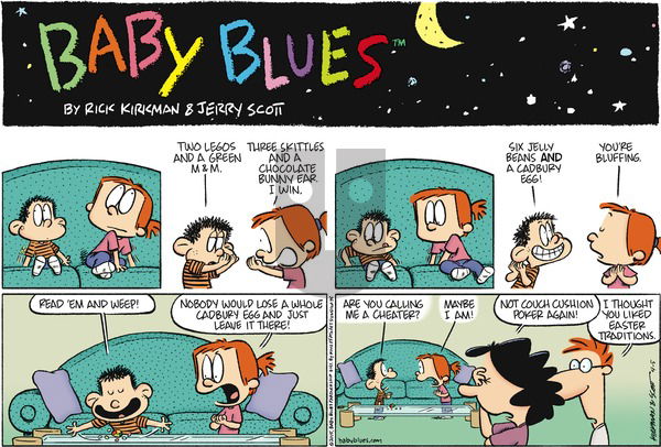 Baby Blues on Sunday April 5, 2015 Comic Strip