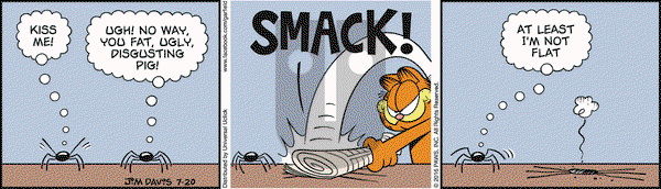 Garfield - Wednesday July 20, 2016 Comic Strip