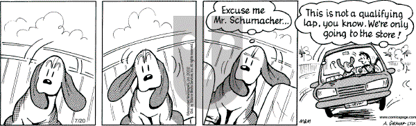 Fred Basset on Saturday July 20, 2002 Comic Strip