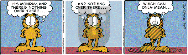 Garfield - Monday July 15, 2002 Comic Strip