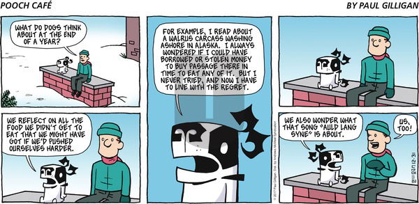 Pooch Cafe on Sunday December 31, 2017 Comic Strip