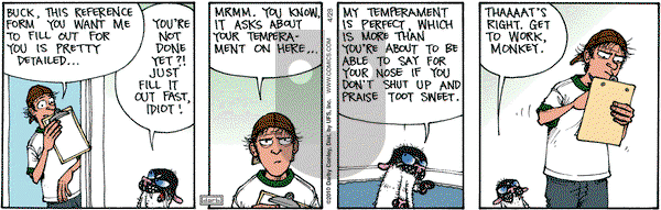 Get Fuzzy on Wednesday April 28, 2010 Comic Strip
