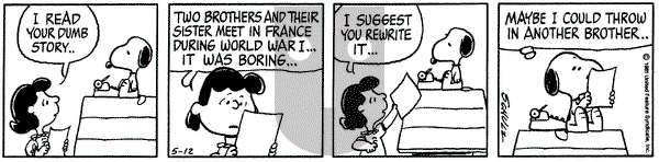 Peanuts - Tuesday May 12, 1981 Comic Strip