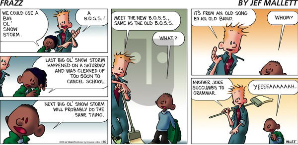 Frazz on Sunday January 10, 2016 Comic Strip