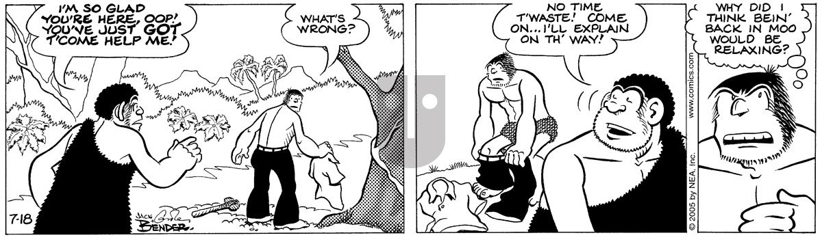 Alley Oop - Monday July 18, 2005 Comic Strip