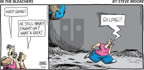 In the Bleachers - Sunday March 21, 2010 Comic Strip