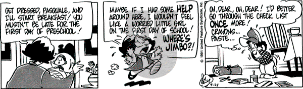 Rose is Rose on Wednesday September 25, 1991 Comic Strip