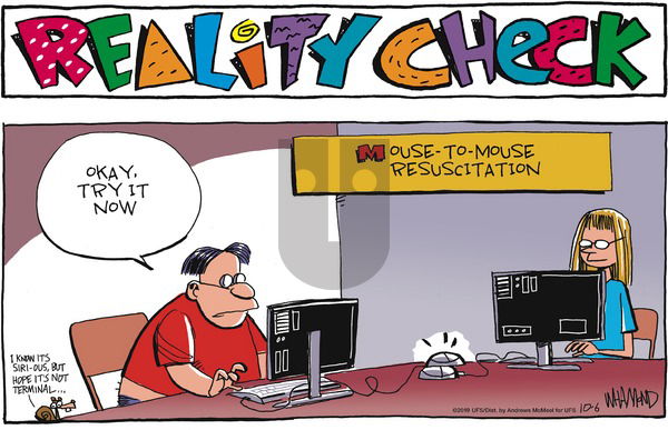 Reality Check on Sunday October 6, 2019 Comic Strip