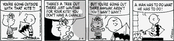 Peanuts - Monday February 9, 1987 Comic Strip