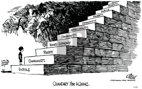 Pat Oliphant on Thursday November 27, 1986 Comic Strip