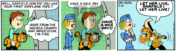 Garfield on Saturday April 16, 1983 Comic Strip