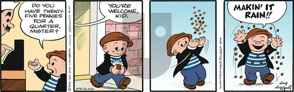 Nancy on Wednesday April 20, 2016 Comic Strip