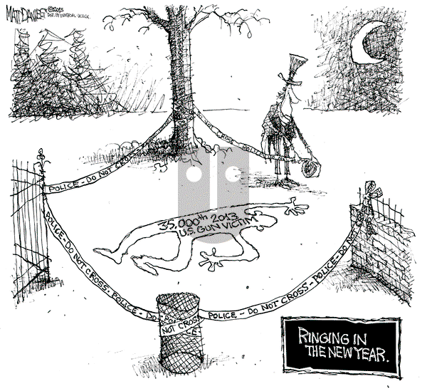 Matt Davies on Tuesday December 31, 2013 Comic Strip