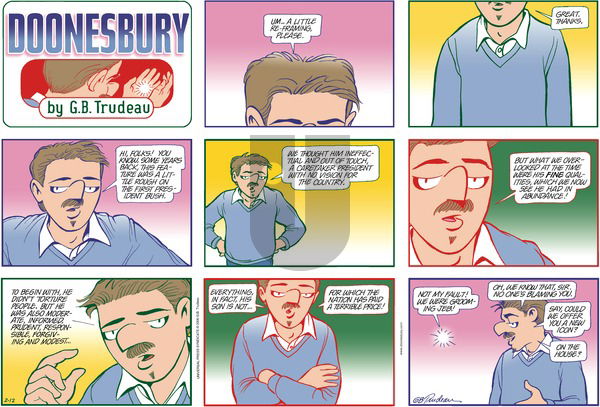 Doonesbury on Sunday February 12, 2006 Comic Strip