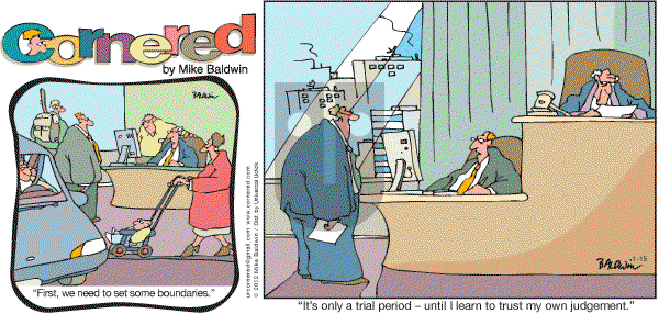 Cornered - Sunday January 15, 2012 Comic Strip