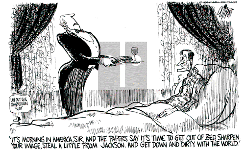 Pat Oliphant on Wednesday April 27, 1988 Comic Strip