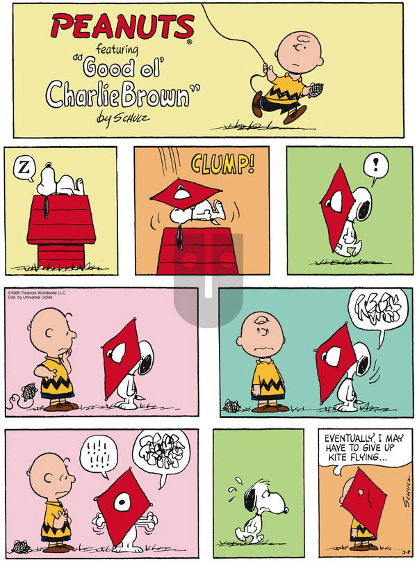 Peanuts - Sunday March 8, 2015 Comic Strip