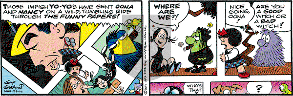 Nancy on Tuesday March 25, 2014 Comic Strip