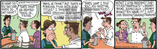 Monty on Friday September 11, 2009 Comic Strip