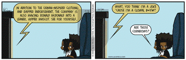 The Boondocks on Tuesday July 19, 2005 Comic Strip