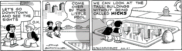 Nancy Classics on Thursday August 27, 2015 Comic Strip