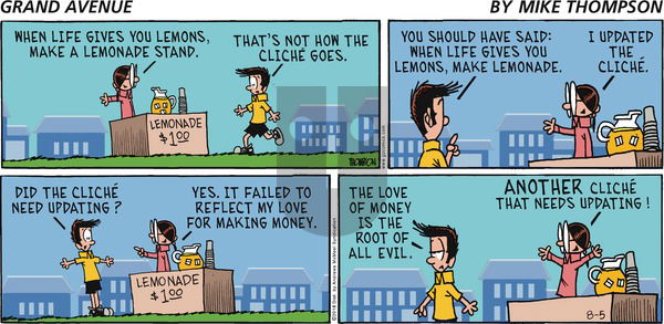 Grand Avenue on Sunday August 5, 2018 Comic Strip