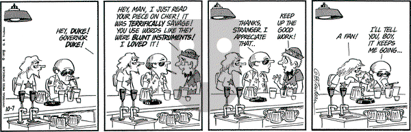 Doonesbury on Tuesday October 7, 1975 Comic Strip