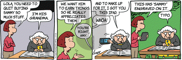 Lola on Saturday April 2, 2011 Comic Strip