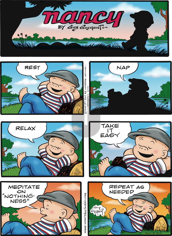 Nancy on Sunday July 12, 2015 Comic Strip