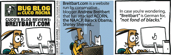 La Cucaracha on Thursday August 5, 2010 Comic Strip