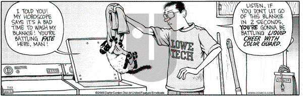 Get Fuzzy on Thursday July 13, 2000 Comic Strip