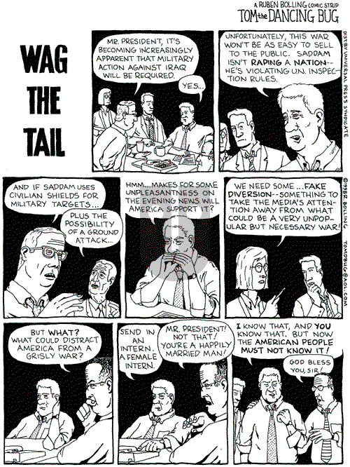 Tom the Dancing Bug on Sunday February 22, 1998 Comic Strip