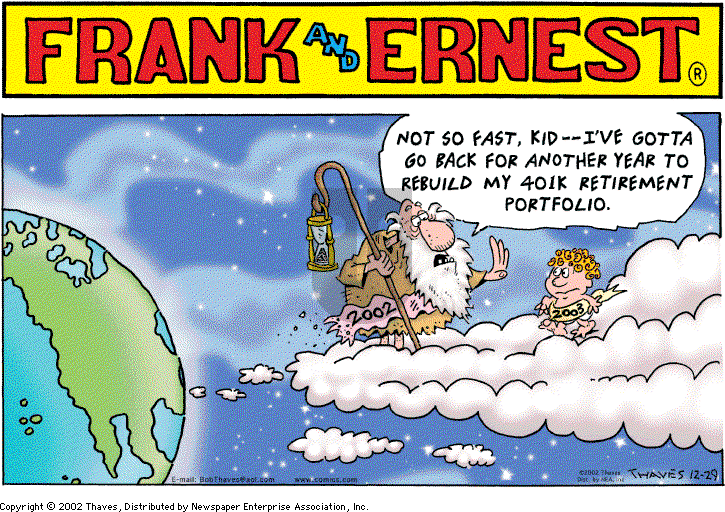 Frank and Ernest on Sunday December 29, 2002 Comic Strip
