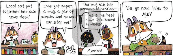 Breaking Cat News on Monday January 25, 2021 Comic Strip