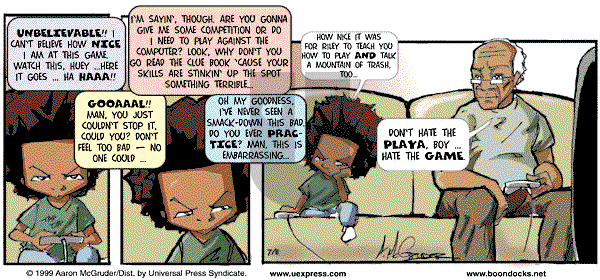 The Boondocks - Sunday July 11, 1999 Comic Strip