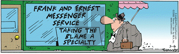 Frank and Ernest on Friday May 6, 2005 Comic Strip