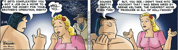 Alley Oop on Saturday February 14, 2015 Comic Strip