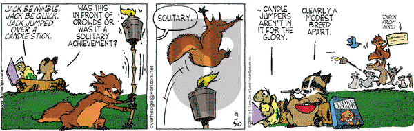 Over the Hedge on Tuesday September 30, 2008 Comic Strip
