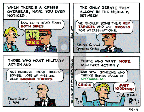 Ted Rall on Wednesday September 3, 2014 Comic Strip