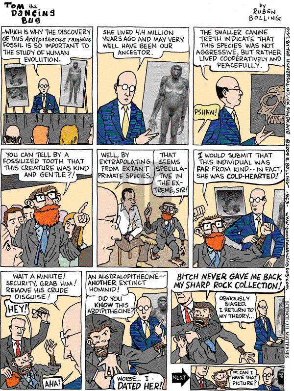 Tom the Dancing Bug on Saturday October 10, 2009 Comic Strip
