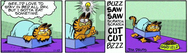 Garfield on Tuesday March 3, 1998 Comic Strip