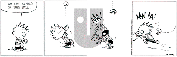 Calvin and Hobbes on Tuesday March 14, 1995 Comic Strip