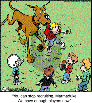 Marmaduke on Monday October 12, 2009 Comic Strip